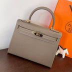 HM KELLY 28CM ETAIN EPSOM LEDER GOLDENE BESCHLÄGE