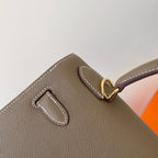 HM KELLY 28CM ETAIN EPSOM LEDER GOLDENE BESCHLÄGE