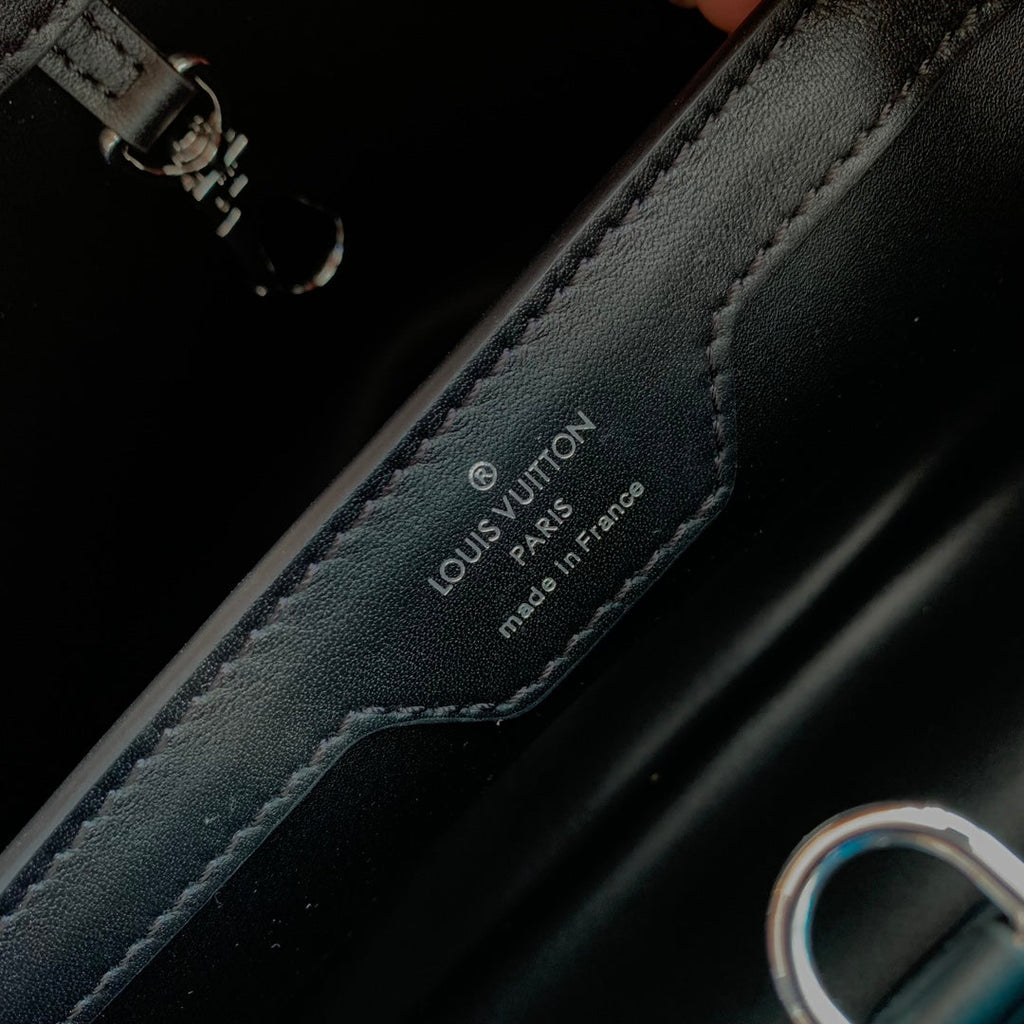 CAPUCINES BB 27 BLACK TAURILLON SILBERNE BESCHLÄGE