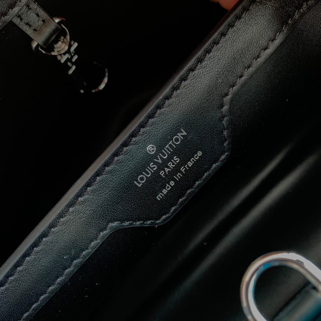 CAPUCINES BB 27 BLACK TAURILLON SILBERNE BESCHLÄGE