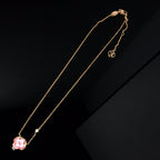 ¡®Jewelicorn¡¯COLOR BLOSSOM PINK MOP SUN GOLD NECKLACE