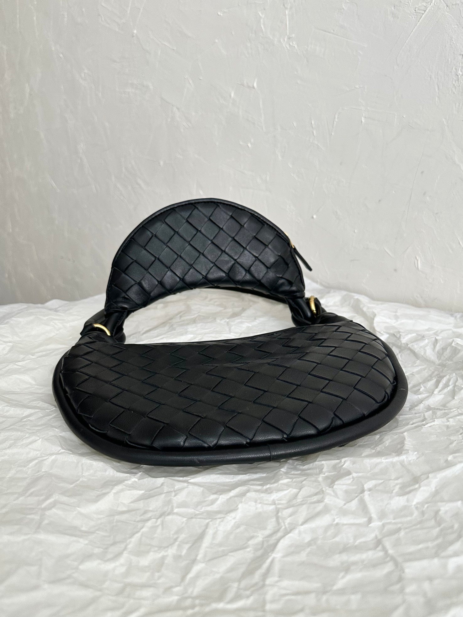 BV MEDIUM GEMELLI 36CM SCHWARZES LAMMLEDER 