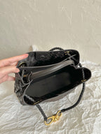 BV SMALL ANDIAMO 25CM SCHWARZES LAMMFELL