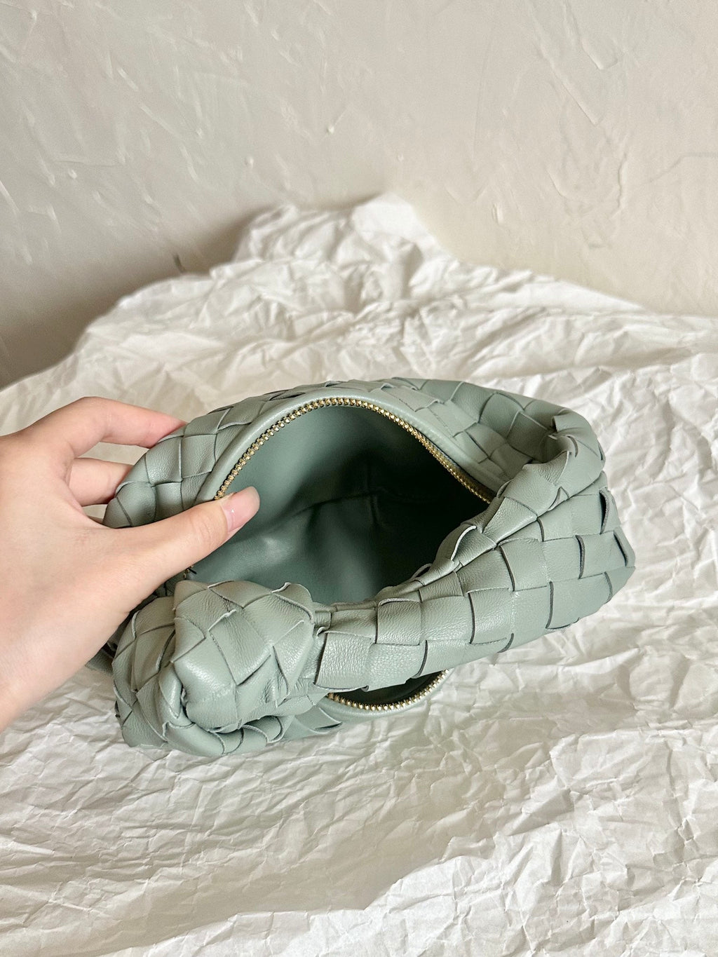 BV MINI JODIE 28CM GRAUES LAMMLEDER 