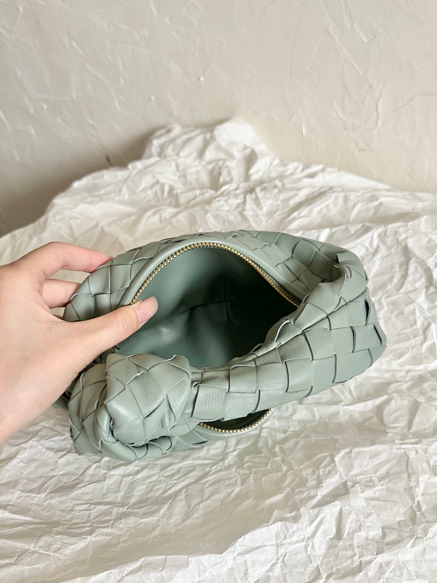 BV MINI JODIE 28CM GRAUES LAMMLEDER 