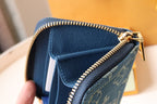LV ZIPPY COIN 11CM BLUE DENIM