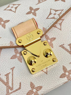 POCHETTE METIS 21.5 WEISS BRAUN MONOGRAMM-LEINWAND 