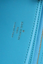 ZIPPY WALLET 19 CLOUD BLUE EMBOSSED LAMBSKIN