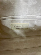 MEDIUM LADY D-JOY 26 BUTTERFLY STUD WHITE LAMBSKIN