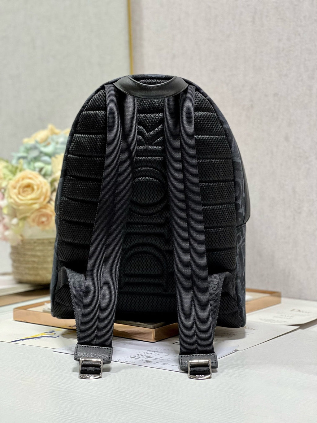 RIDER RUCKSACK SCHWARZ SCHRÄGES JACQUARD