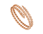 ¡®Jewelicorn¡¯SERPENTI BRACELET PINK GOLD DIAMOND DOUBLE ROW
