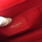 SUNSET 22 HANDTASCHE AUS KIRSCHROTEM KALBSLEDER