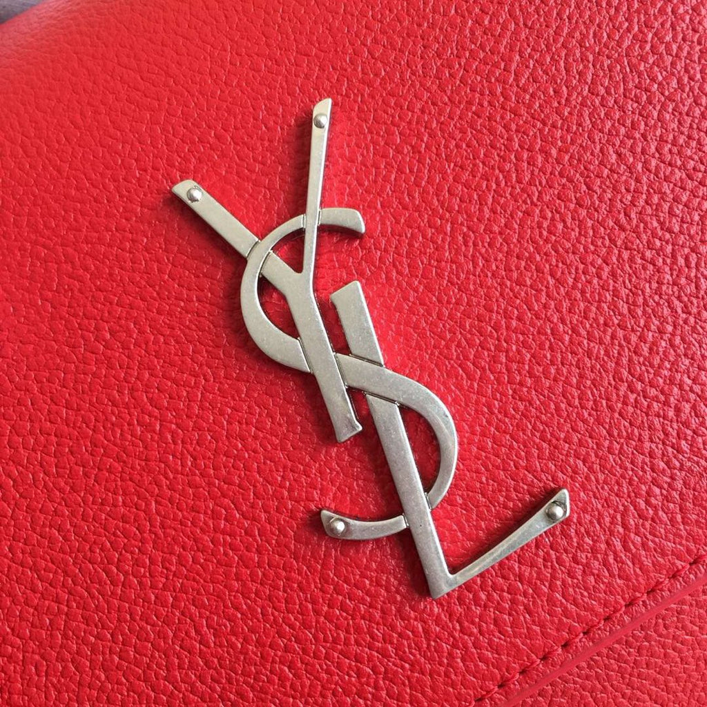 SUNSET 22 HANDTASCHE AUS KIRSCHROTEM KALBSLEDER