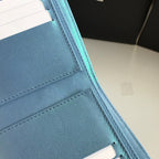 CC-Klappkartenetui 11,5 cm, genarbtes Kalbsleder, Gold Icon