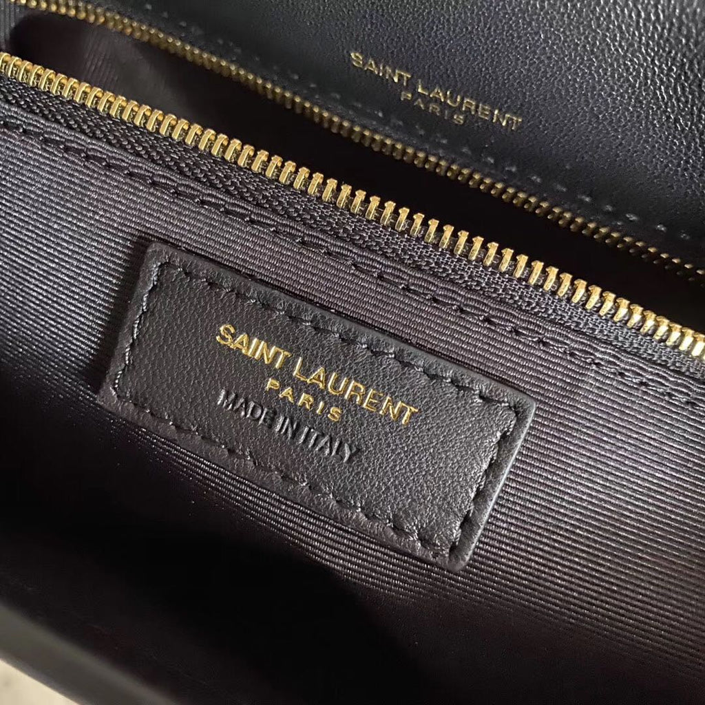 KATE TASSEL 26 SCHWARZE LAMMLEDERTASCHE