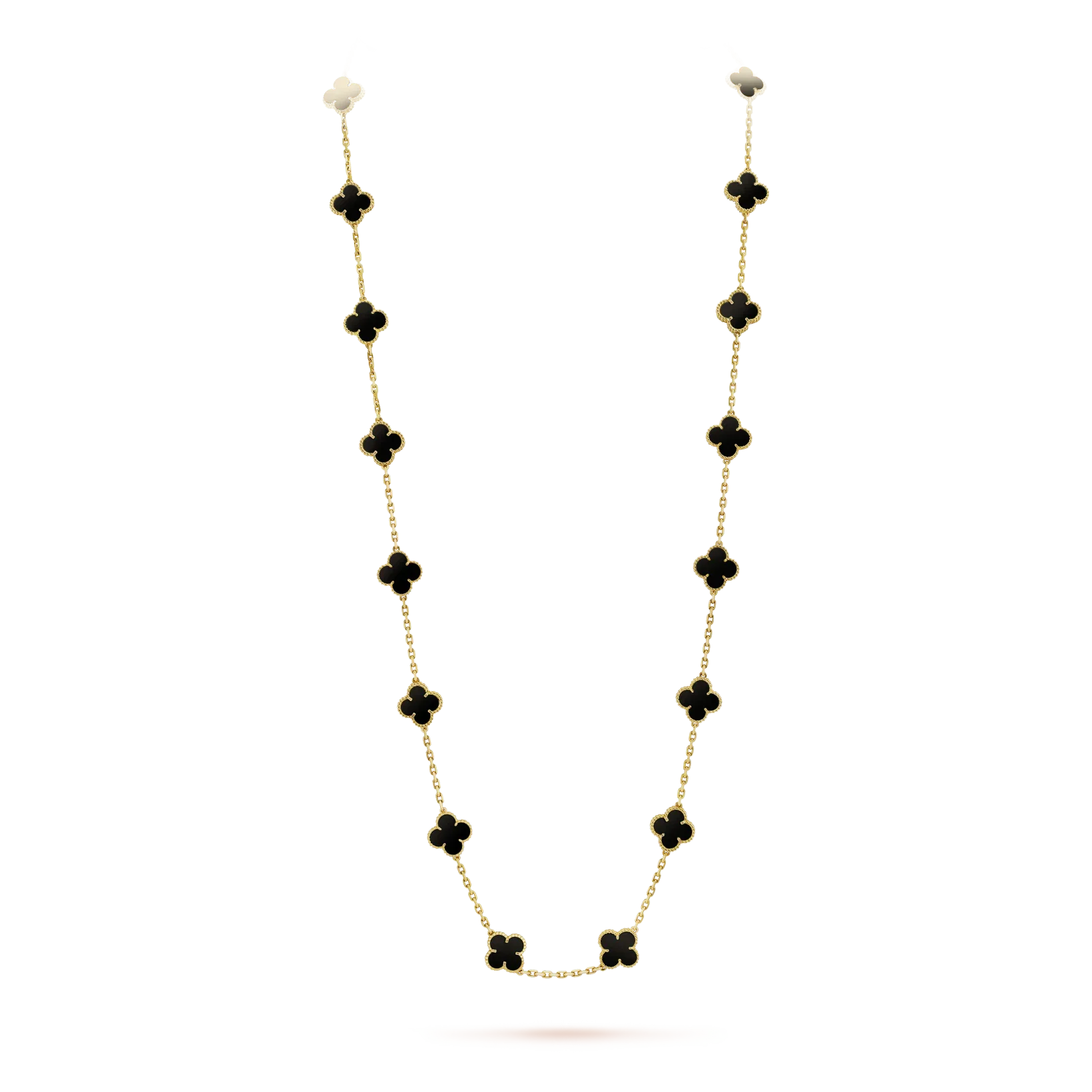 ¡®Jewelicorn¡¯CLOVER 20 MOTIFS ONYX NECKLACE