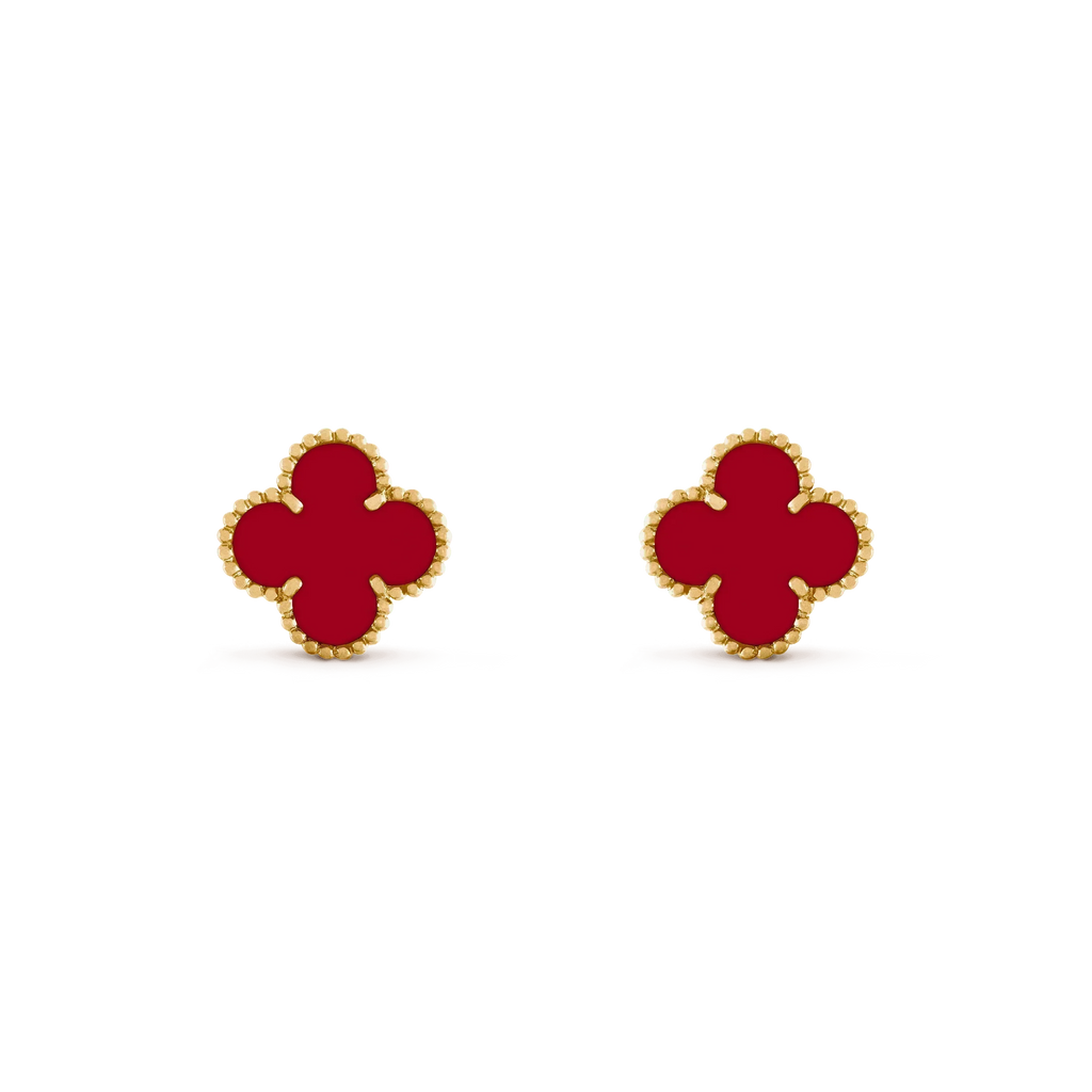 ¡®Jewelicorn¡¯CLOVER MEDIUM 1 MOTIFS CARNELIAN  EARRINGS