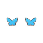 ¡®Jewelicorn¡¯BUTTERFLY TURQUOISE EARRINGS SILVER