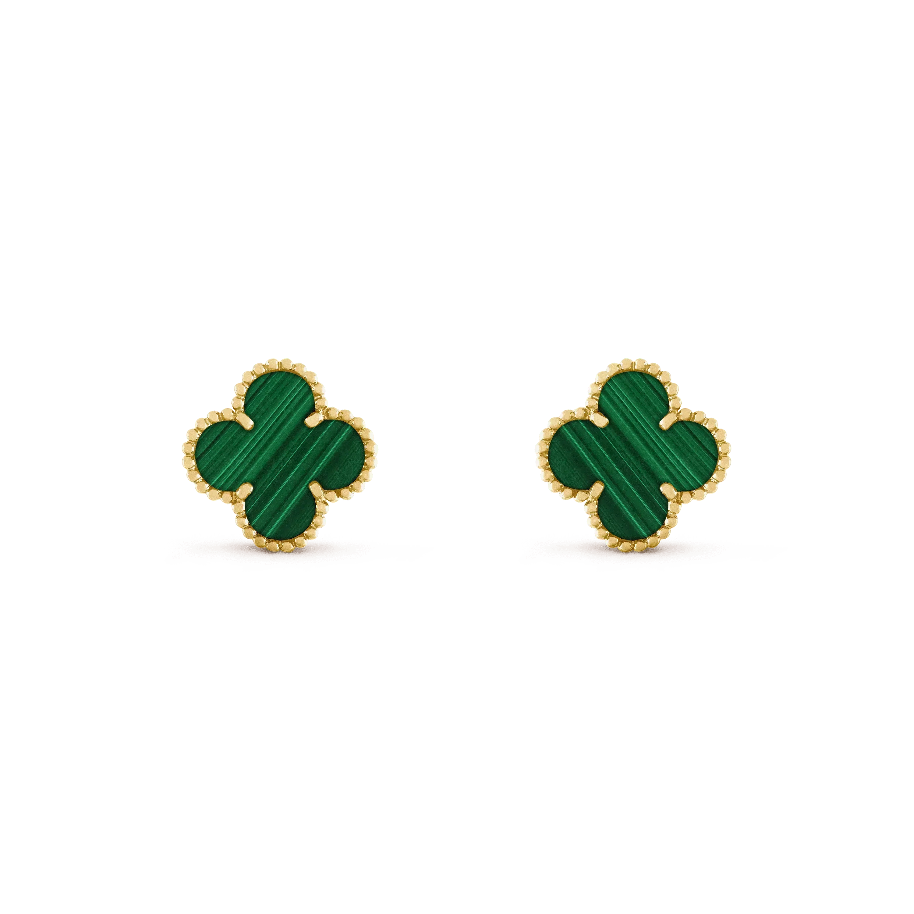 ¡®Jewelicorn¡¯CLOVER MEDIUM 1 MOTIFS MALACHITE  EARRINGS