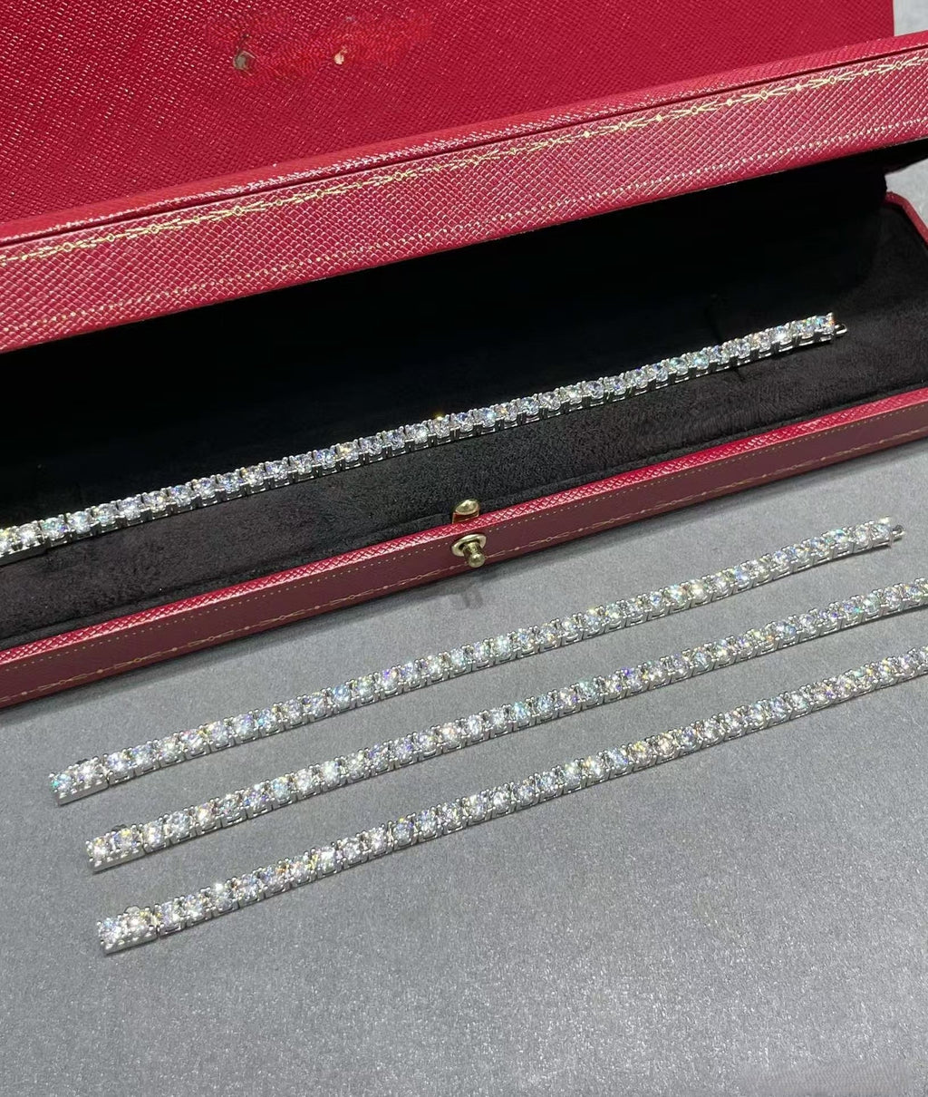 [⭐JeweliWhal]TENNIS BRACELET WITH FULL DIAMOND SETTING