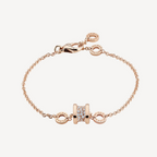 ¡®Jewelicorn¡¯ZERO 1 SOFT PINK GOLD WITH PAVED DIAMONDS ON THE SPIRAL BRACELET