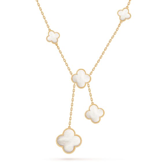¡®Jewelicorn¡¯CLOVER MOTHER OF PEARL NECKLACE 6 MOTIF