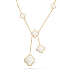 ¡®Jewelicorn¡¯CLOVER MOTHER OF PEARL NECKLACE 6 MOTIF