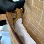 KELLY CUT 31 IN TORTILLA BROWN ALLIGATOR LEATHER WITH SILVER HARDWARE (MADE-TO-ODER)