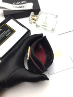 CC BOY KARTENHALTER 11,2 SCHWARZES KALBSLEDER GOLDENES ICON