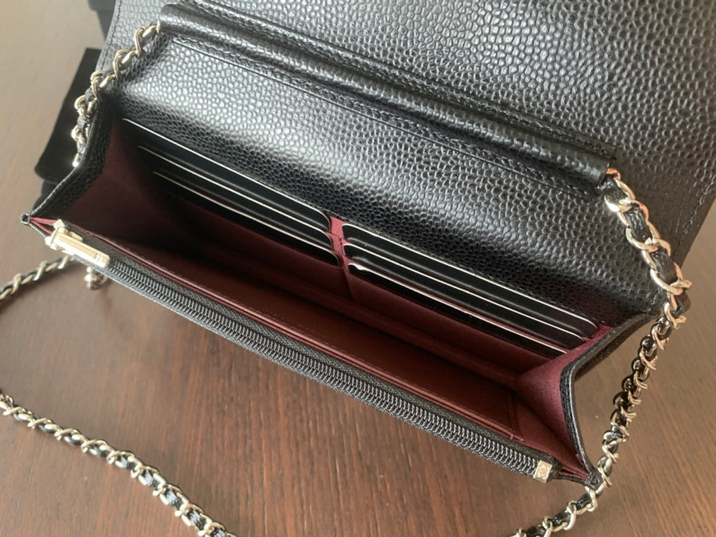 WOC 19CM SCHWARZER KAVIAR SILBERNE BESCHLÄGE