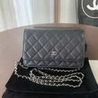 WOC 19CM SCHWARZER KAVIAR SILBERNE BESCHLÄGE