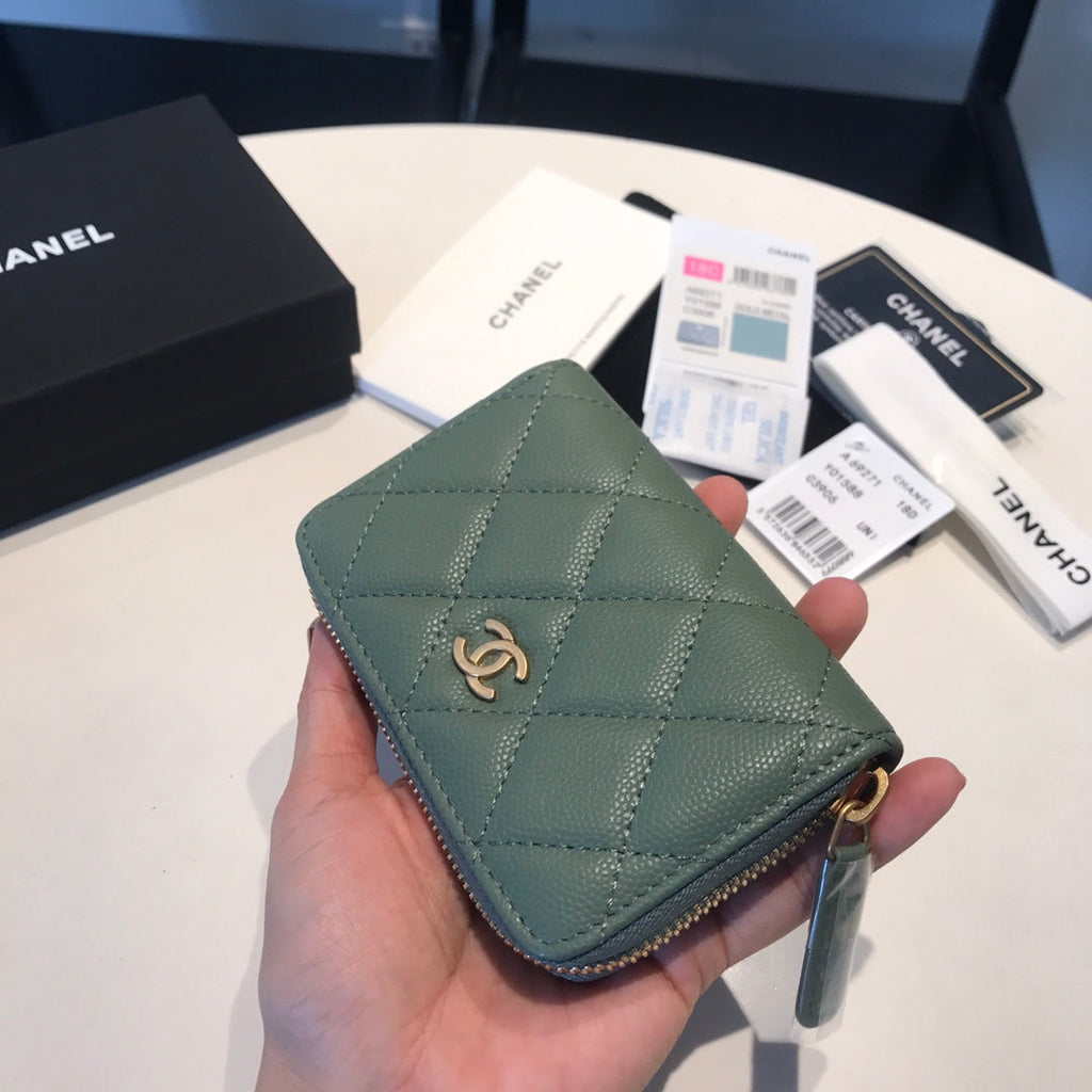 CC ZIPPED COIN BASIC GELDBÖRSE 11 TÜRKISKALBSKLEID GOLD ICON