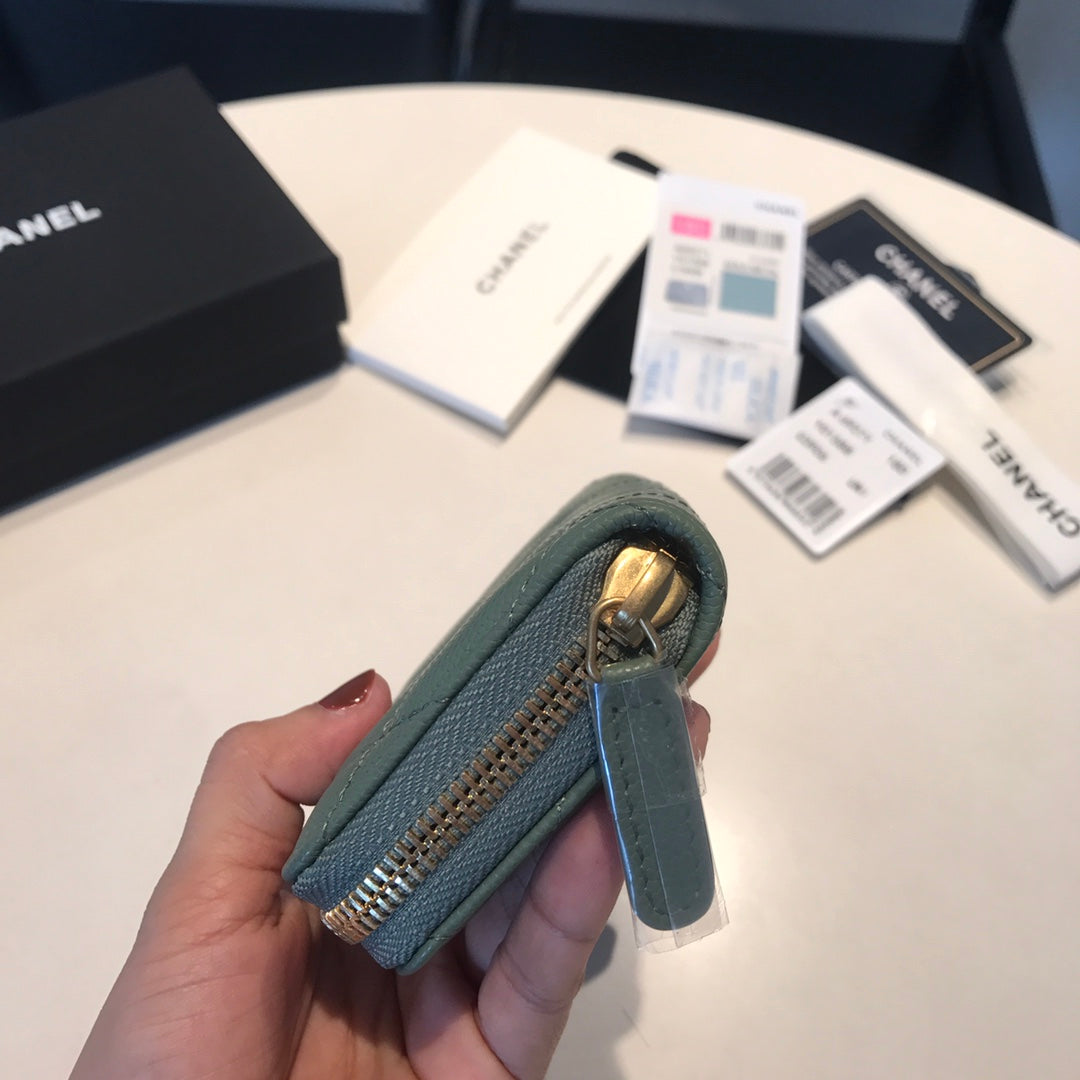 CC ZIPPED COIN BASIC GELDBÖRSE 11 TÜRKISKALBSKLEID GOLD ICON