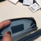 CC ZIPPED COIN BASIC GELDBÖRSE 11 ÄGÄISCHES KALBSLEDER GOLD ICON