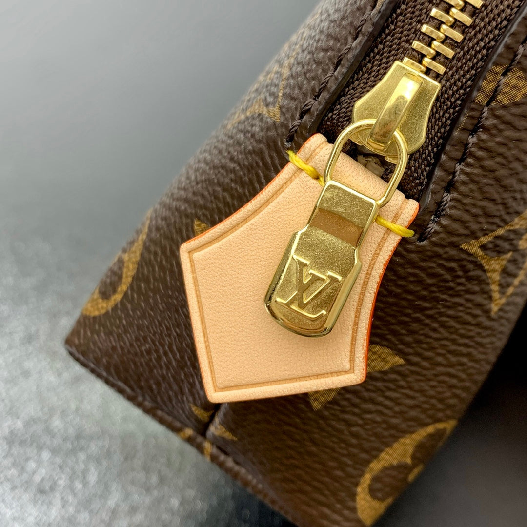 POCHETTE COSMÉTIQUE PM 19 AUS BRAUNEM MONOGRAMM-CANVAS