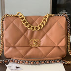 19 Klapptasche 30 Braunes Ziegenleder 