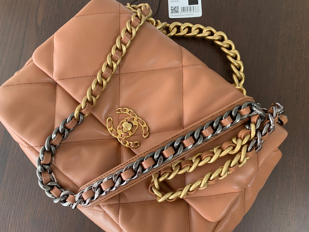 19 Klapptasche 30 Braunes Ziegenleder 