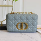 CARO MINI BAG 20 IN LIGHT BLUE CALFSKIN