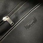 CITY-RUCKSACK 41 AUS SCHWARZEM CANVAS, NYLON UND LEDER