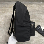 CITY-RUCKSACK 41 AUS SCHWARZEM CANVAS, NYLON UND LEDER