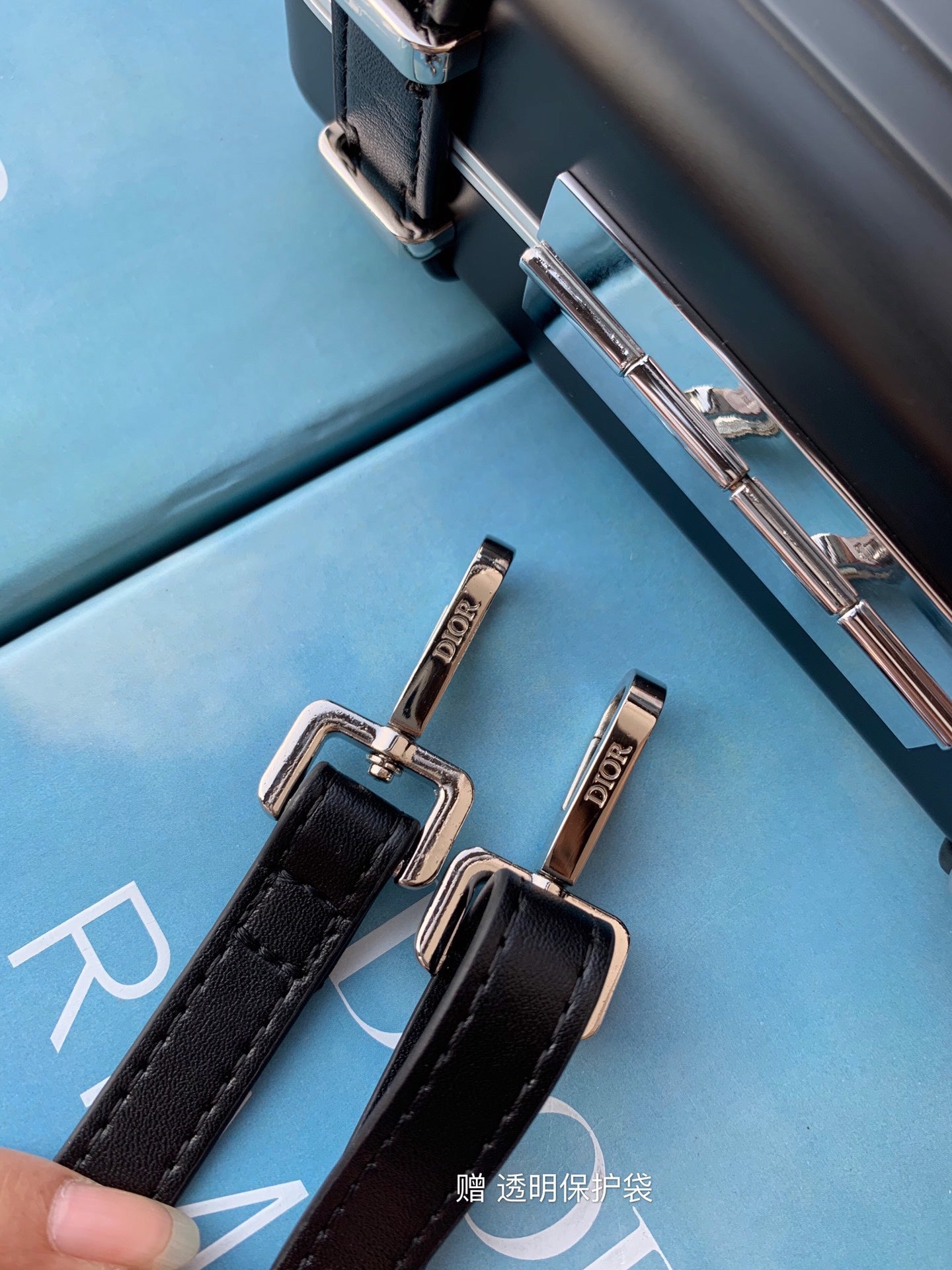 RIMOWA 20-KOFFER-TASCHE IN SCHWARZEM ALUMINIUM MAGNESIUM