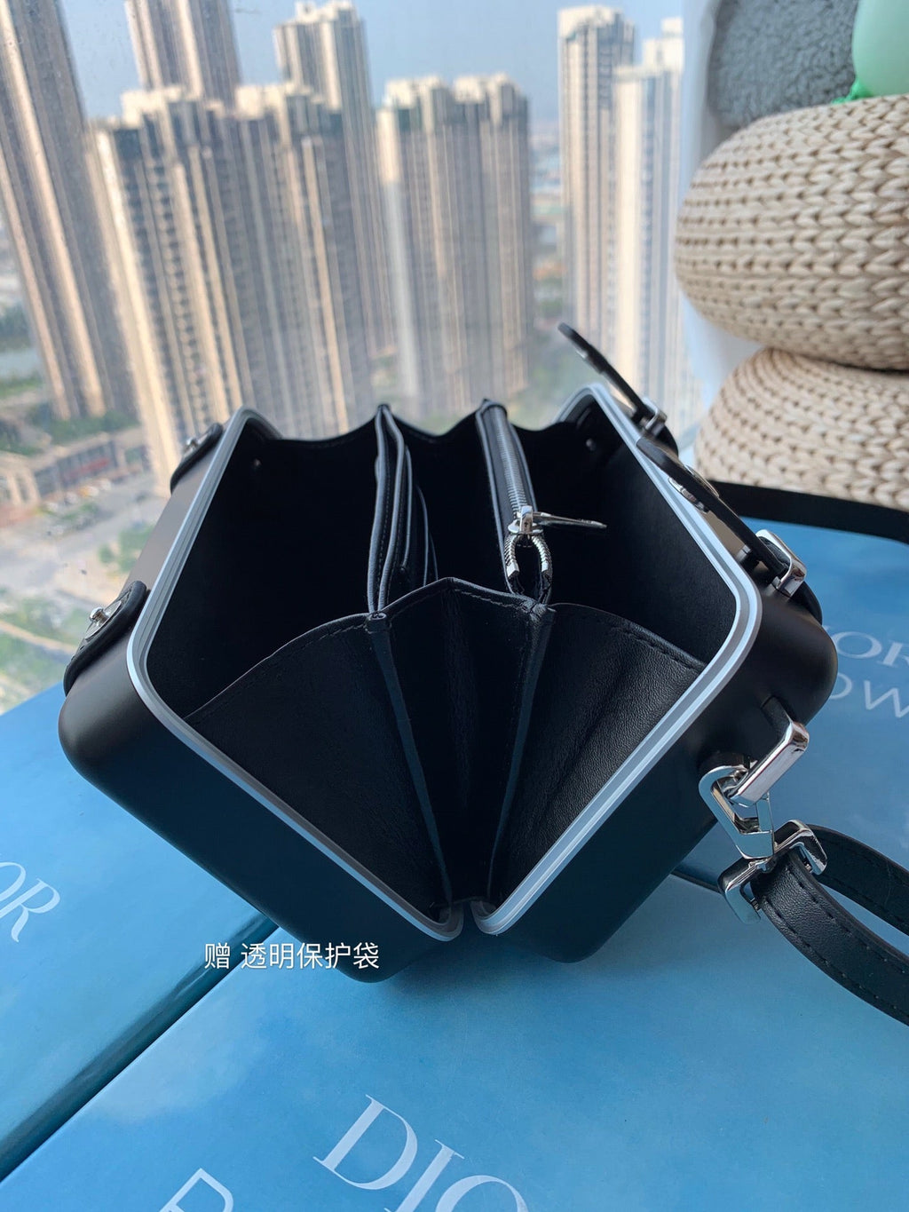 RIMOWA 20-KOFFER-TASCHE IN SCHWARZEM ALUMINIUM MAGNESIUM