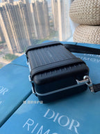 RIMOWA 20-KOFFER-TASCHE IN SCHWARZEM ALUMINIUM MAGNESIUM