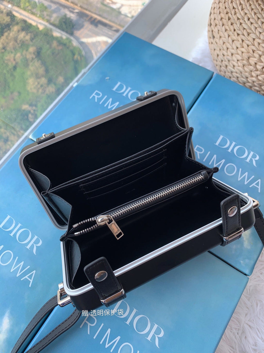 RIMOWA 20-KOFFER-TASCHE IN SCHWARZEM ALUMINIUM MAGNESIUM