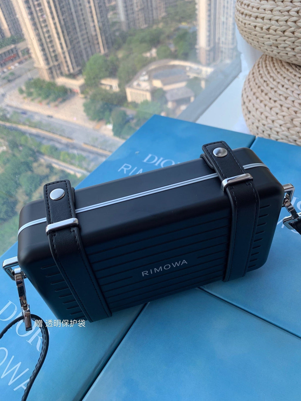 RIMOWA 20-KOFFER-TASCHE IN SCHWARZEM ALUMINIUM MAGNESIUM