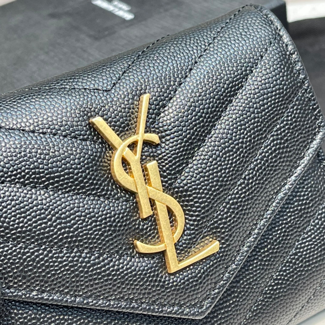 MONOGRAM 12 KARTENHALTER AUS SCHWARZEM KALBSLEDER