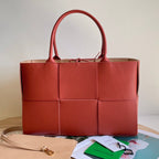 ARCO TOTE 36 IN ROT-ORANGE KALBSLEDER