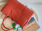 ARCO TOTE 36 IN ROT-ORANGE KALBSLEDER
