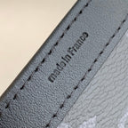 ANPHA Tragbare Geldbörse 18 Zoll Schwarz Monogramm Eclipse Reverse Kalbsleder