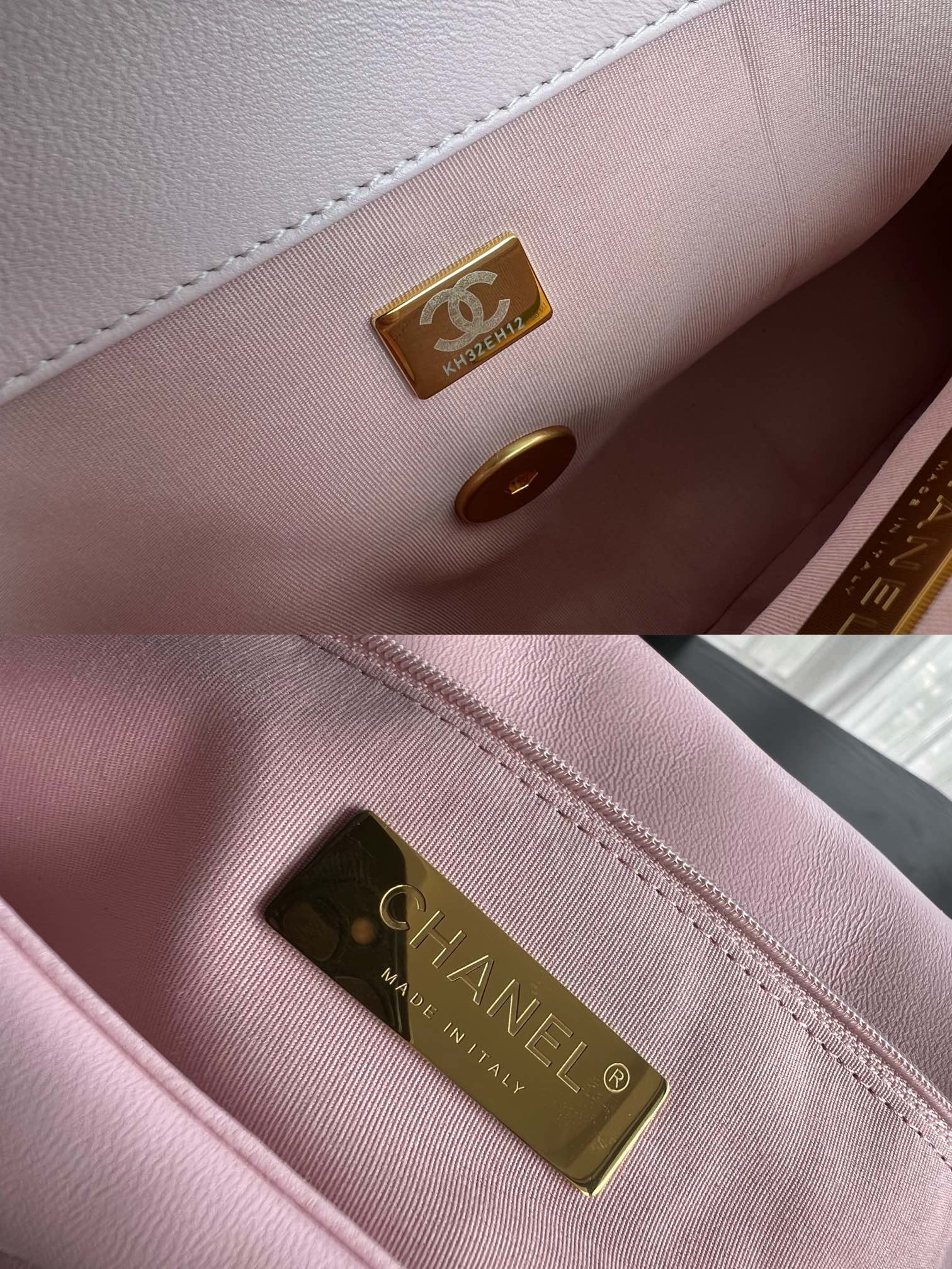 19 Klapptasche 30 Rosa Ziegenleder 